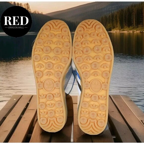 Adidas Gazelle Indoor Casual Low top Sneakers Blue White H06260 - Men's Size 11 - Picture 5 of 16